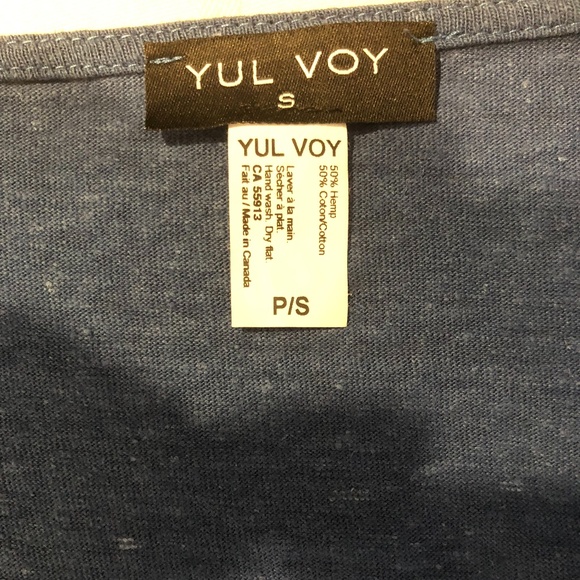YUL VOY Blue Wrap l Made in Canada l Eco Friendly Fabric - Picture 6 of 7